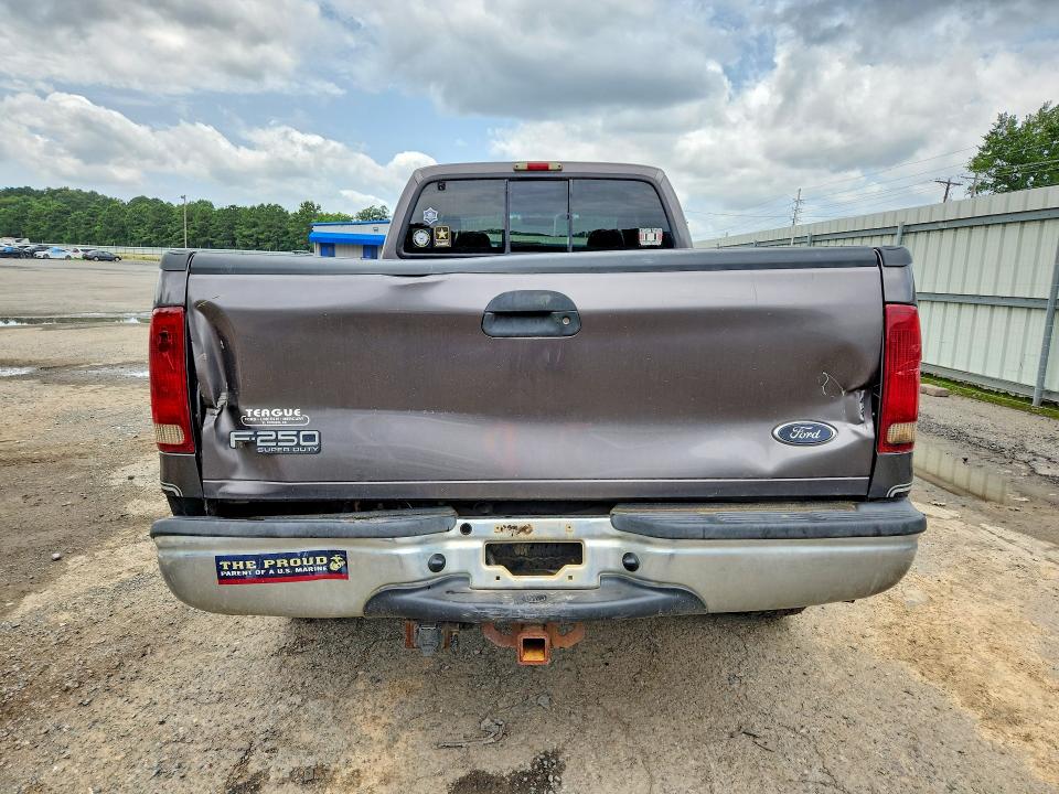 2003 Ford F-250 super duty VIN 1FTNW21P23ED11321 COPART salvage auction — REAR END, Ar - Certificate Of Title, sold $4,000 on 2026-07-02 (photo 6)