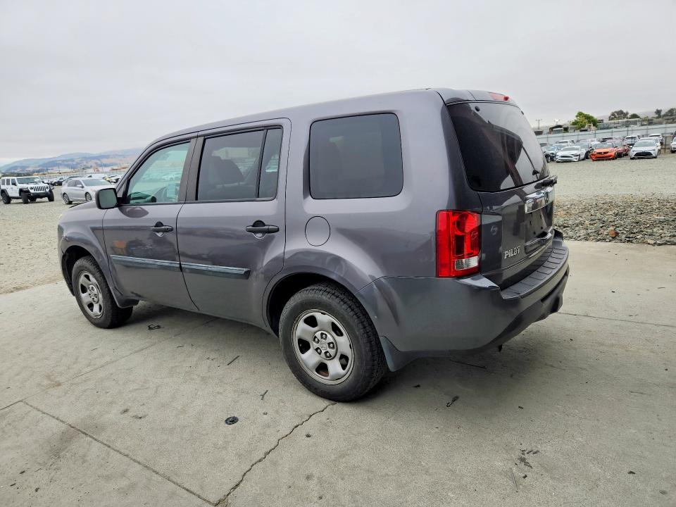 2014 Honda Pilot VIN 5FNYF3H2XEB020967 COPART salvage auction — FRONT END, Ca - Salvage Certificate, sold $1,100 on 2026-07-02 (photo 2)