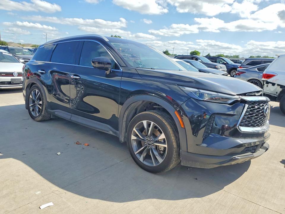 2025 Infiniti Qx60 VIN 5N1AL1FRXSC344858 COPART salvage auction — FRONT END, Tx - Salvage Vehicle Title, sold $3,550 on 2026-07-27 (photo 4)