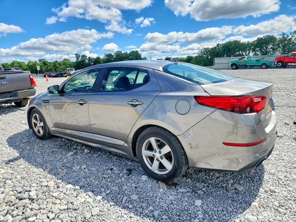 2015 Kia Optima VIN 5XXGM4A74FG491492 COPART salvage auction — MINOR DENT/SCRATCHES, Oh - Certificate Of Title, sold $850 on 2026-07-10 (photo 2)