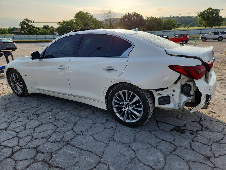 2020 Infiniti Q50 VIN JN1EV7AR3LM251303 COPART salvage auction — REAR END, Id - Salvage Certificate Of Title, sold $8,000 on 2026-08-17 (photo 2)