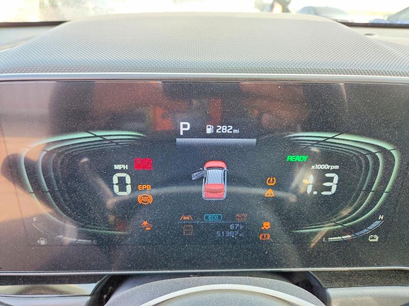 2024 Kia Niro VIN KNDCR3LE2R5169576 COPART salvage auction — REAR END, Ca - Salvage Certificate, sold $8,600 on 2026-07-27 (photo 9)