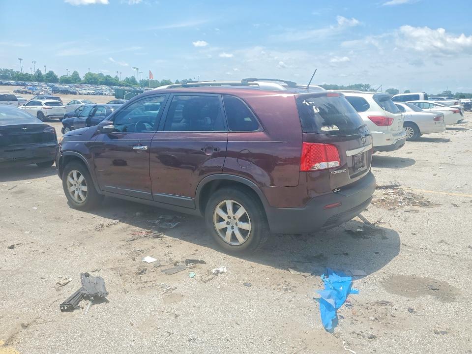 2013 Kia Sorento VIN 5XYKT4A25DG325329 COPART salvage auction — FRONT END, Mo - Certificate Of Title, sold $875 on 2026-07-10 (photo 2)