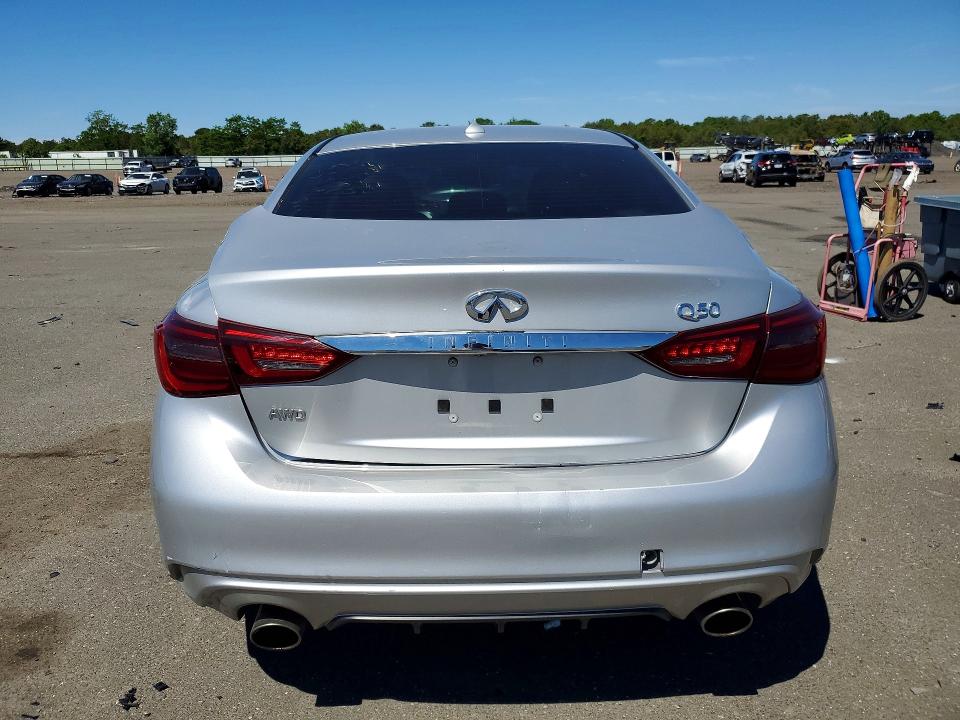 2018 Infiniti Q50 VIN JN1EV7AR3JM610601 COPART salvage auction — VANDALISM, Ny - Mv-907A Salvage Certificate, sold $5,700 on 2026-07-06 (photo 6)