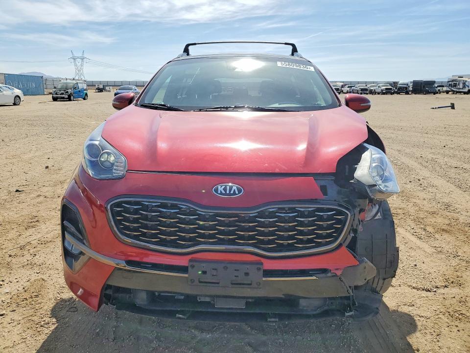 2020 Kia Sportage VIN KNDP63AC6L7695765 COPART salvage auction — FRONT END, Ca - Salvage Certificate, sold $4,100 on 2026-07-20 (photo 5)