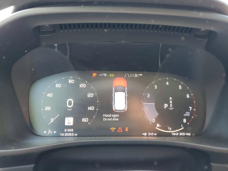2020 Volvo Xc40 VIN YV4162UK9L2297026 COPART salvage auction — FRONT END, Ma - Cert Of Title-Salvage, sold $3,850 on 2026-07-08 (photo 9)