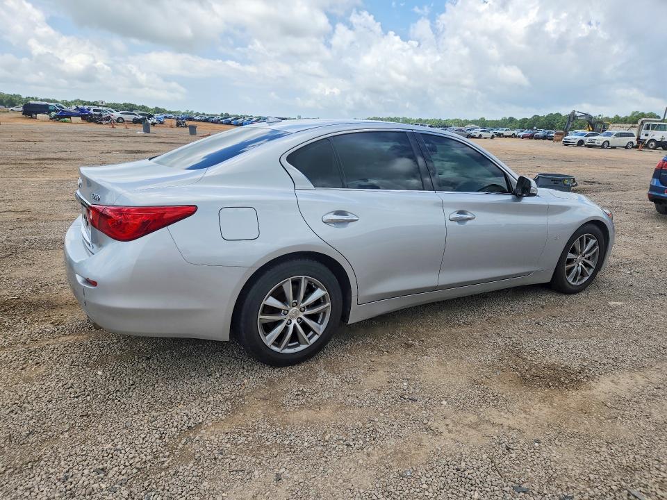 2015 Infiniti Q50 VIN JN1BV7AP5FM336827 COPART salvage auction — MECHANICAL, Ms - Certificate Of Title, sold $650 on 2026-07-21 (photo 3)