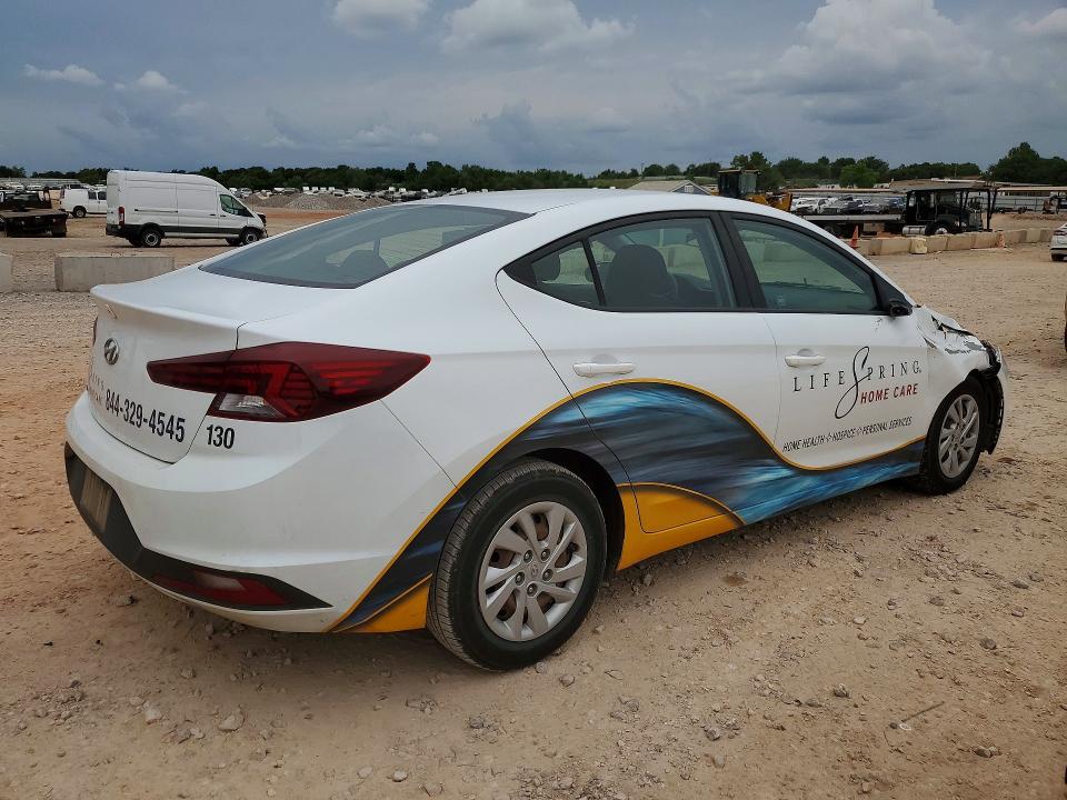 2019 Hyundai Elantra VIN 5NPD74LF7KH436886 COPART salvage auction — FRONT END, OK - CERT OF TITLE-SALVAGE, sold $1,950 on 2026-07-02 (photo 3)
