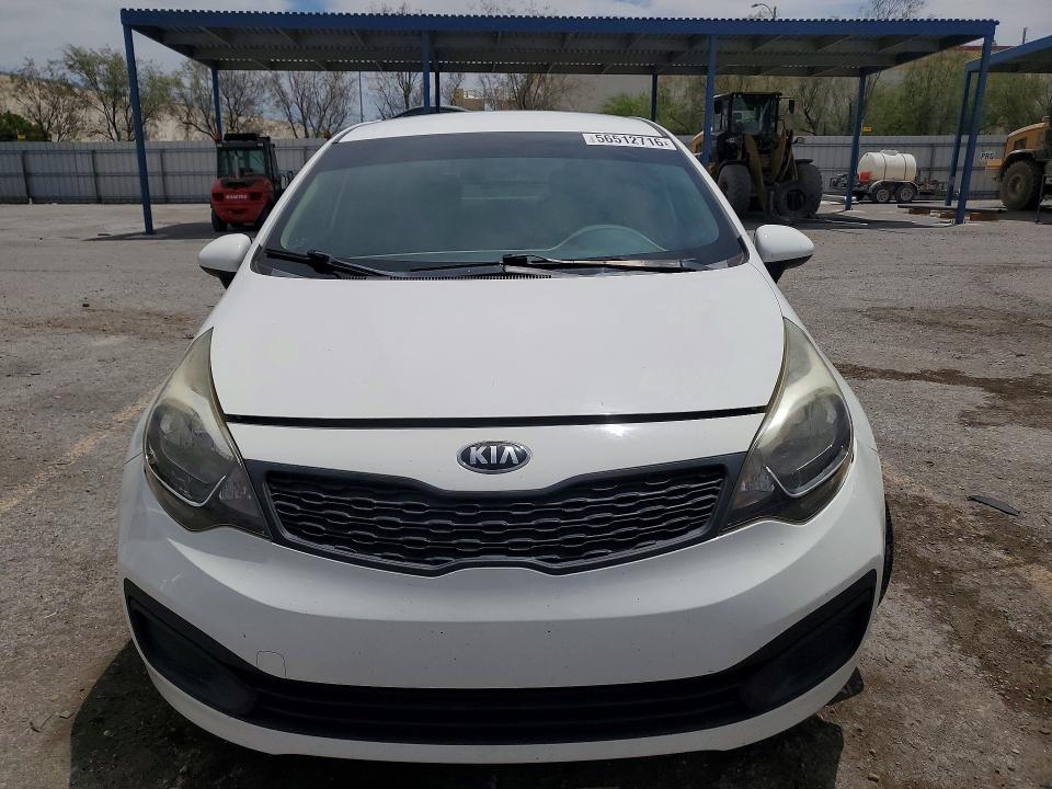 2013 Kia Rio VIN KNADM4A30D6293579 COPART salvage auction — VANDALISM, Nv - Salvage Title, sold $500 on 2026-07-30 (photo 5)