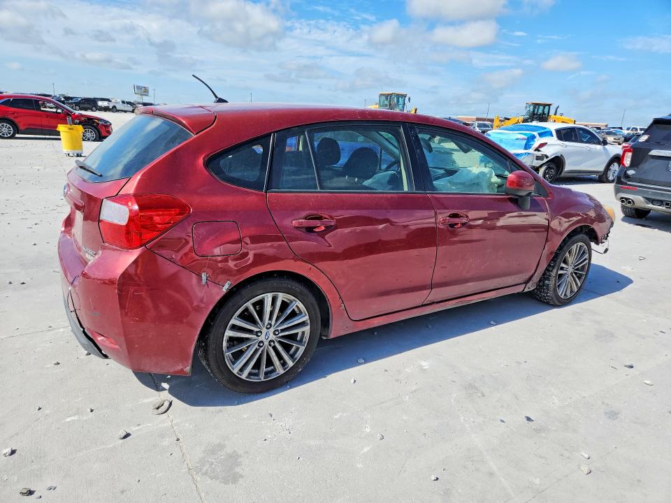 2014 Subaru Impreza VIN JF1GPAD63E8276590 COPART salvage auction — FRONT END, TX - SALVAGE VEHICLE TITLE (P), sold $175 on 2026-07-17 (photo 3)