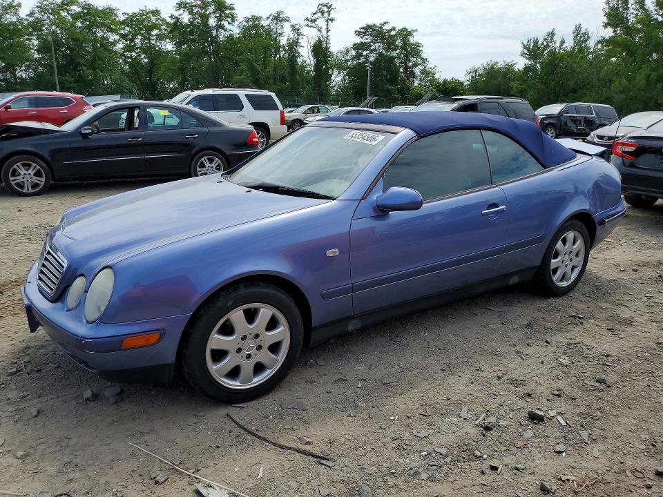 1999 Mercedes-benz Clk-klasse VIN WDBLK65G4XT009808 COPART salvage auction — REAR END, Md - Cert Of Salvage > 75% Damage, sold $900 on 2026-07-07 (photo 1)