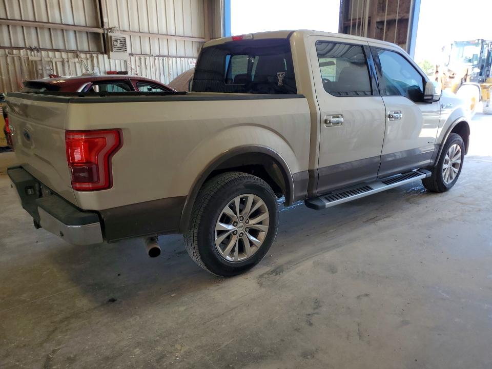 2017 Ford F-150 VIN 1FTEW1CG0HKD40008 COPART salvage auction — HAIL, Tx - Certificate Of Title, sold $8,700 on 2026-07-31 (photo 3)