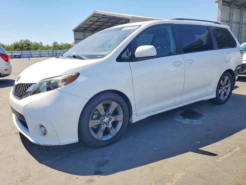 2011 Toyota Sienna VIN 5TDXK3DC8BS067850 COPART salvage auction — REAR END, Ca - Salvage Certificate, sold $5,100 on 2026-07-27 (photo 1)