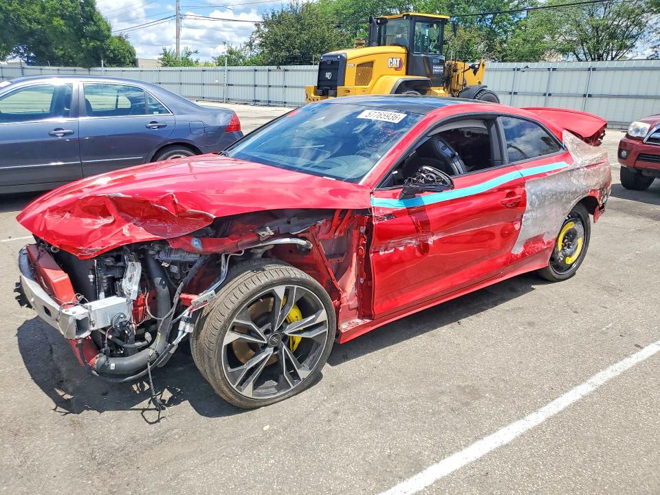 2021 Audi Rs5 VIN WAUR4AF54MA024318 COPART salvage auction — FRONT END, Oh - Certificate Of Title, sold $4,600 on 2026-07-08 (photo 1)