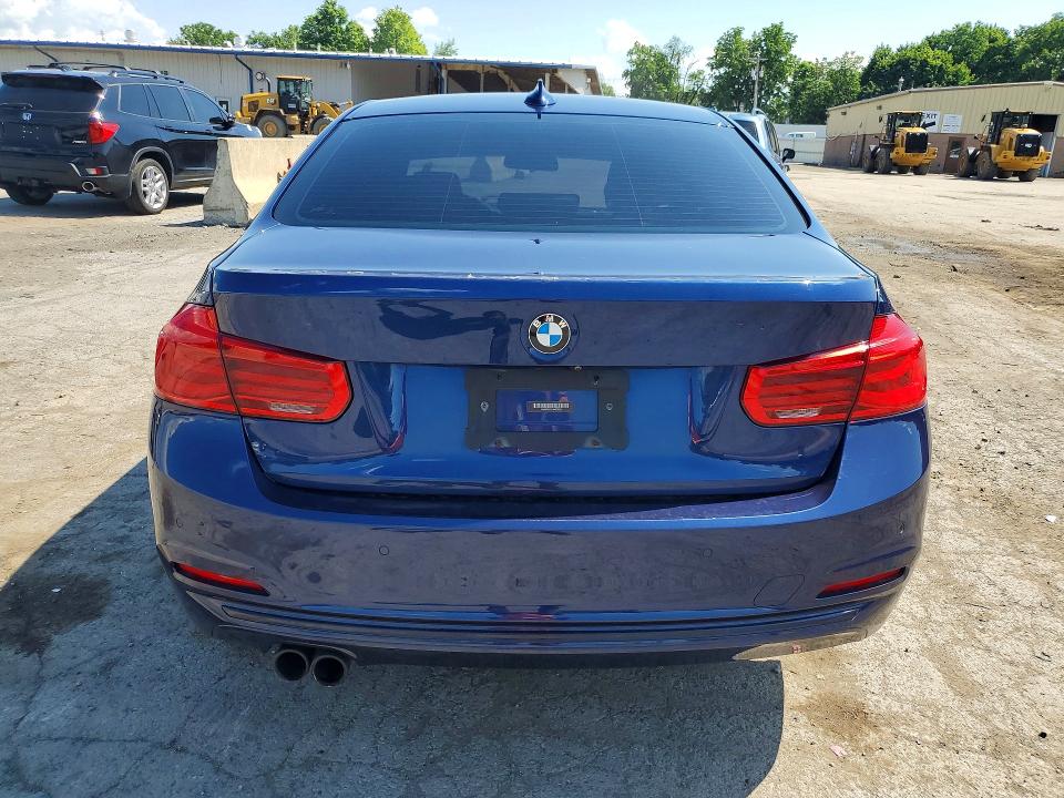 2018 BMW 3er VIN WBA8D9C55JA607653 COPART salvage auction — FRONT END, NY - MV-907A SALVAGE CERTIFICATE, sold $600 on 2026-07-21 (photo 6)