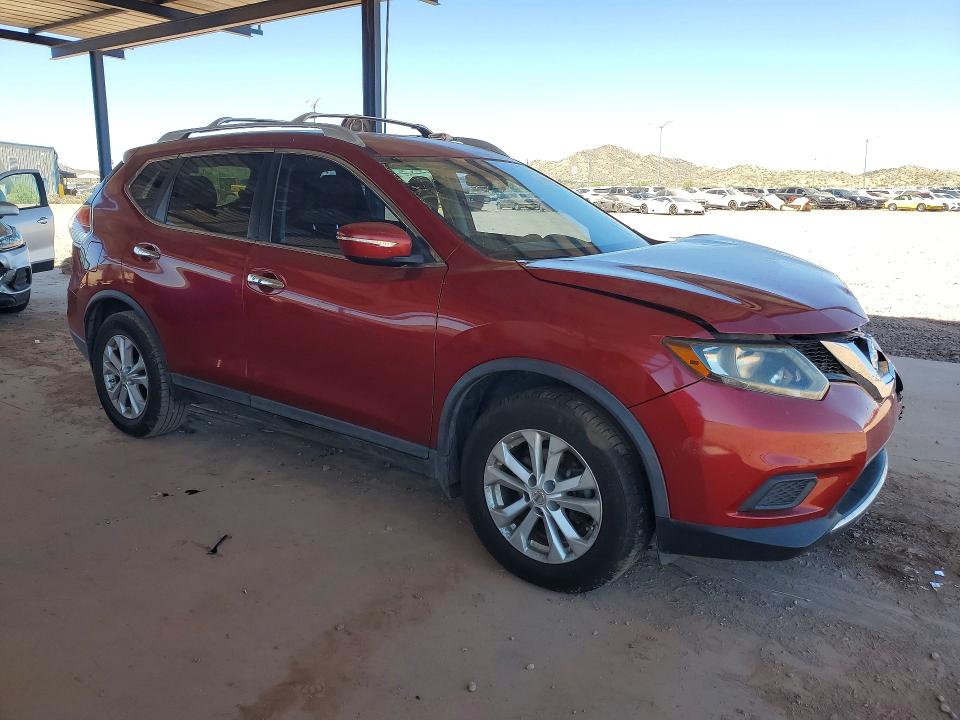 2015 Nissan Rogue VIN KNMAT2MV0FP556743 COPART salvage auction — FRONT END, Az - Cert Of Title - Salvage, sold $1,250 on 2026-07-14 (photo 4)