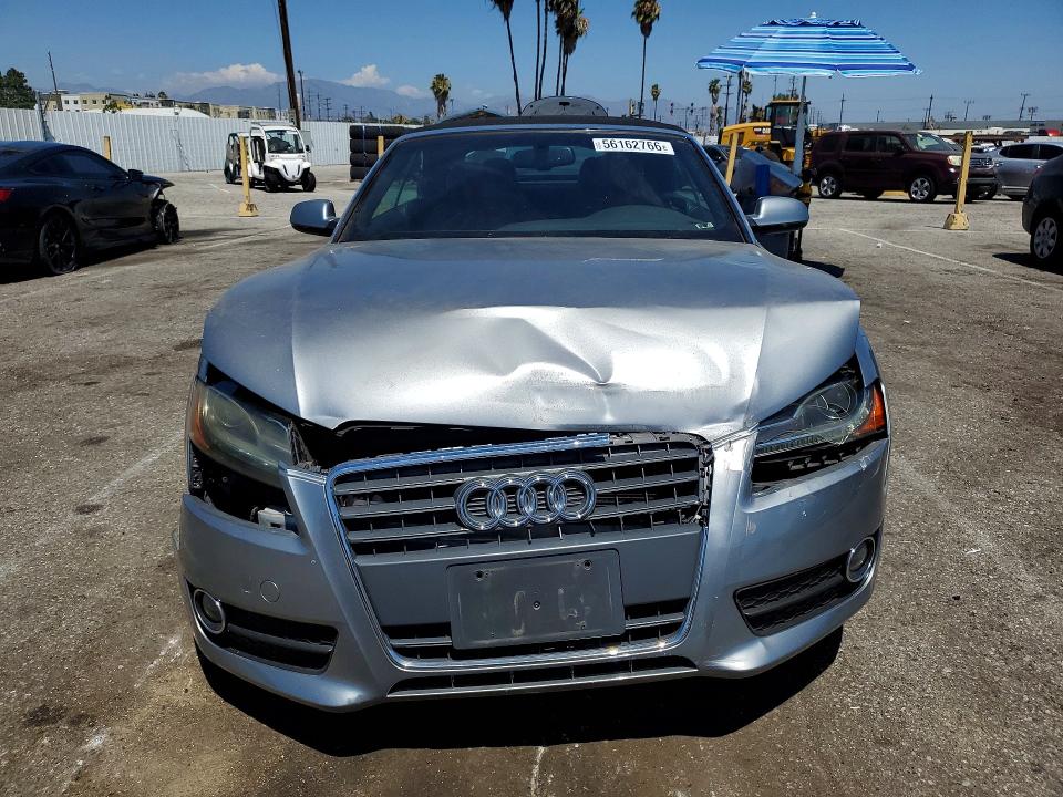 2011 Audi A5 VIN WAUJFAFH3BN008411 COPART salvage auction — FRONT END, Ca - Salvage Certificate, sold $1,200 on 2026-07-31 (photo 5)