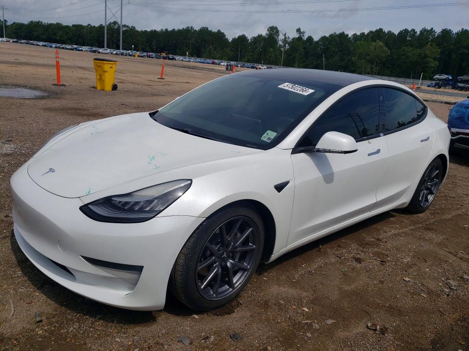 2020 Tesla VIN 5YJ3E1EB4LF618488 COPART salvage auction — REAR END, LA - CERT OF TITLE-SALVAGE, sold $5,300 on 2026-07-21 (photo 1)