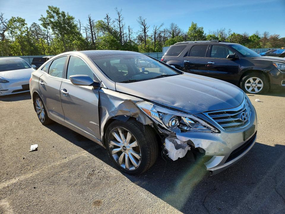 2013 Hyundai Azera VIN KMHFH4JG4DA249273 COPART salvage auction — FRONT END, Ny - Mv-907A Salvage Certificate, sold $1,250 on 2026-07-13 (photo 4)