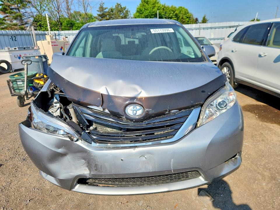 2011 Toyota Sienna VIN 5TDKK3DC7BS095102 COPART salvage auction — FRONT END, On - Permit No Brand - Unfit, sold $2,950 on 2026-07-09 (photo 5)