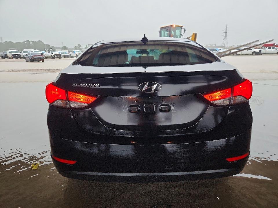 2016 Hyundai Elantra VIN 5NPDH4AE4GH743771 COPART salvage auction — FRONT END, Mt - Certificate Of Title, sold $1,500 on 2026-07-24 (photo 6)