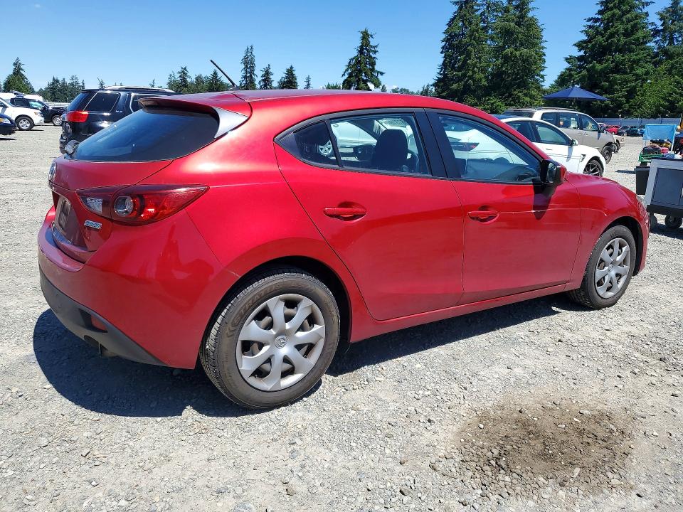 2016 Mazda 3 VIN JM1BM1J74G1347897 COPART salvage auction — SIDE, WA - BILL OF SALE, sold $3,950 on 2026-07-10 (photo 3)