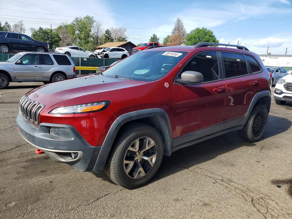 2014 Jeep Cherokee VIN 1C4PJMBS1EW193765 COPART salvage auction — HAIL, Co - Certificate Of Title, sold $1,100 on 2026-07-09 (photo 1)