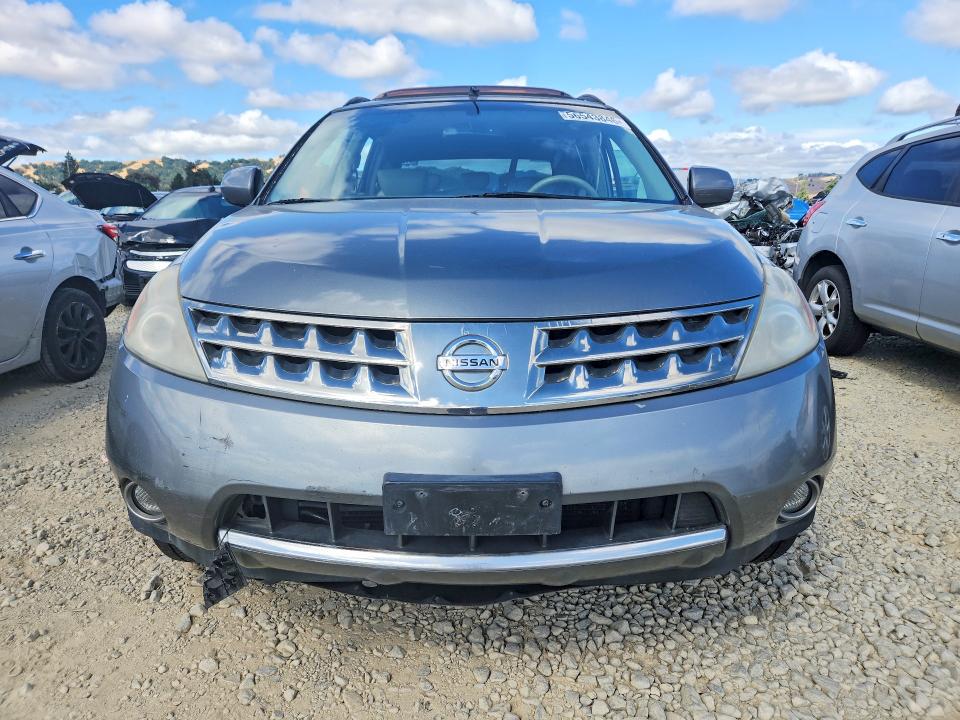 2007 Nissan Murano VIN JN8AZ08T27W524206 COPART salvage auction — SIDE, Ca - Salvage Certificate, sold $250 on 2026-07-07 (photo 5)