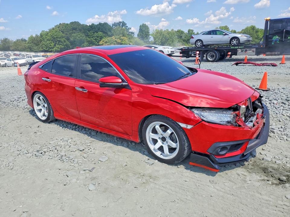 2018 Honda Civic VIN JHMFC1F98JX008013 COPART salvage auction — FRONT END, Nc - Salvage Certificate Of Title, sold $4,350 on 2026-07-22 (photo 4)