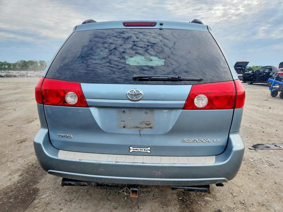 2007 Toyota Sienna VIN 5TDZK23C87S057198 COPART salvage auction — FRONT END, Va - Cert Of Title - Salvage, sold $625 on 2026-07-29 (photo 6)