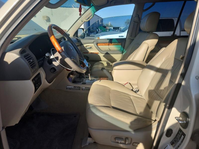 2007 Lexus Lx 470 VIN JTJHT00W774026304 COPART salvage auction — FRONT END, Az - Cert Of Title - Salvage, sold $5,800 on 2026-07-26 (photo 7)