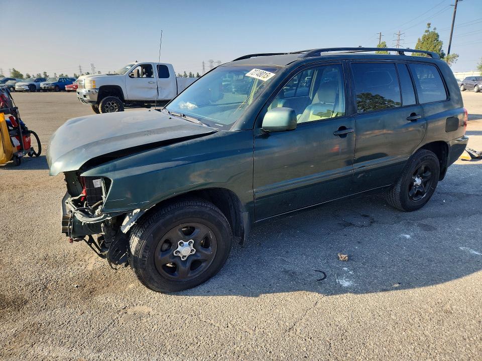 2003 Toyota Highlander VIN JTEGD21A130072752 COPART salvage auction — FRONT END, CA - SALVAGE CERTIFICATE, sold $425 on 2026-07-16 (photo 1)