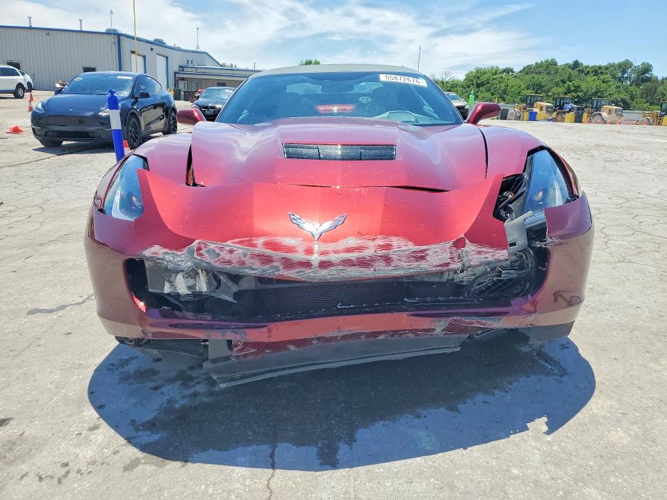 2019 Chevrolet Corvette VIN 1G1YK3D70K5101754 COPART salvage auction — FRONT END, Tn - Salvage Certificate, sold $20,400 on 2026-07-29 (photo 5)