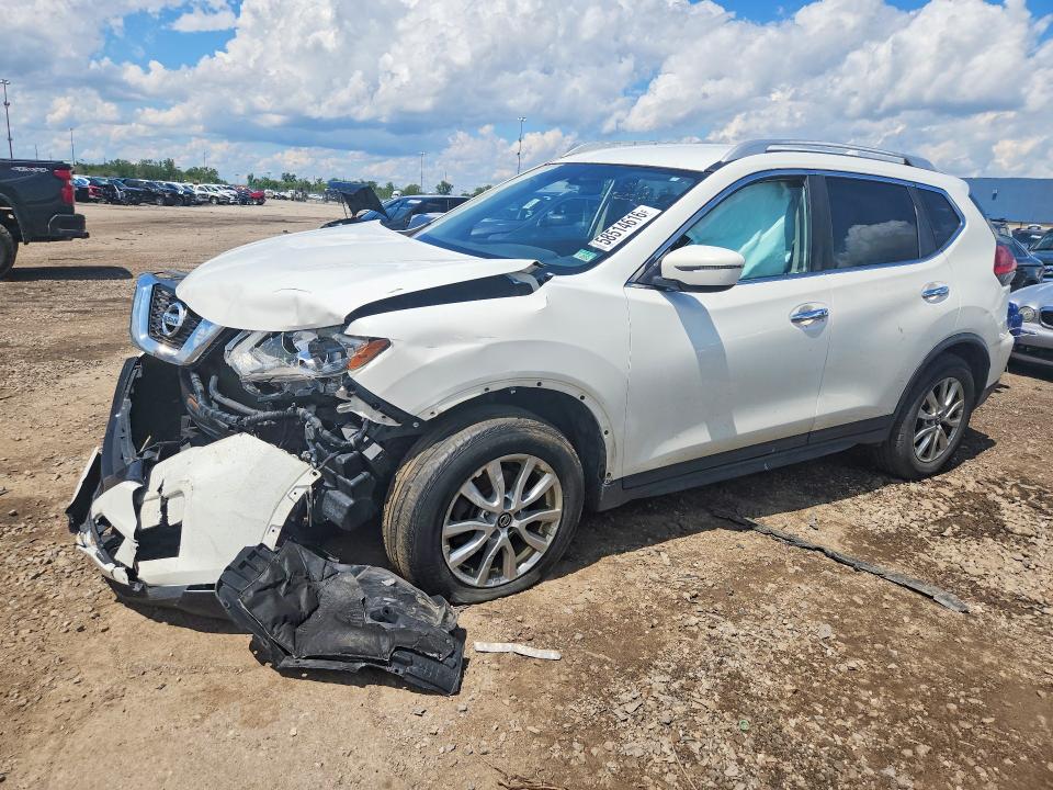 2017 Nissan Rogue VIN JN8AT2MT8HW142301 COPART salvage auction — FRONT END, Mi - Certificate Of Title, sold $300 on 2026-07-14 (photo 1)