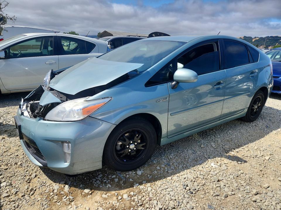2013 Toyota Prius VIN JTDKN3DU0D1615625 COPART salvage auction — FRONT END, CA - SALVAGE CERTIFICATE, sold $525 on 2026-07-14 (photo 1)