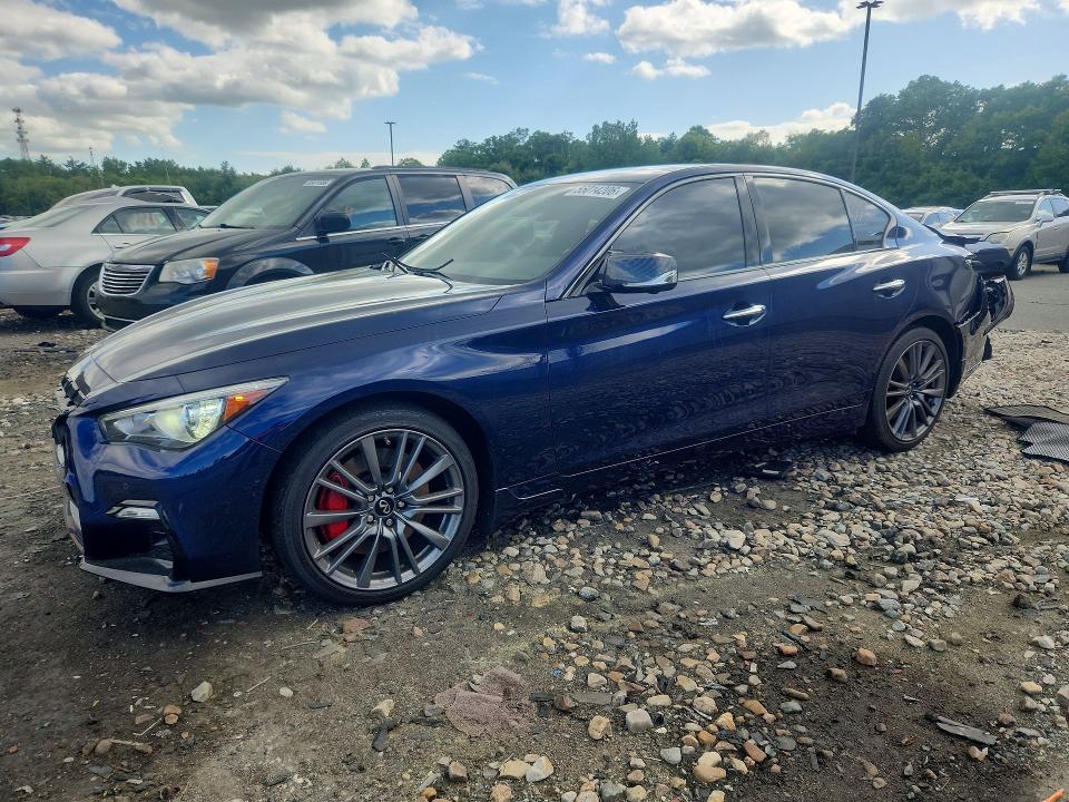 2021 Infiniti VIN JN1FV7DR6MM880698 COPART salvage auction — REAR END, Ct - Cert Of Title-Salvage, sold $4,750 on 2026-07-21 (photo 1)