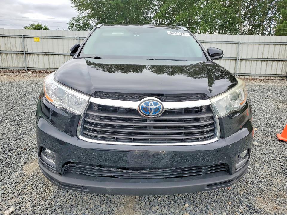 2016 Toyota Highlander VIN 5TDDCRFH2GS016086 COPART salvage auction — MECHANICAL, Wa - Bill Of Sale, sold $675 on 2026-07-27 (photo 5)
