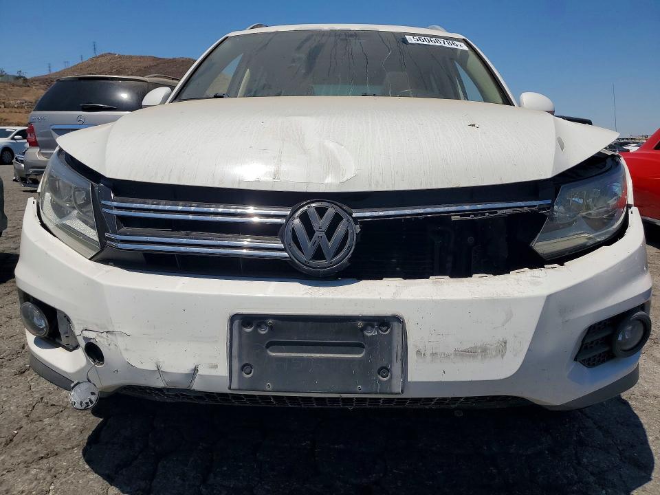2012 Volkswagen Tiguan VIN WVGAV7AX8CW530532 COPART salvage auction — FRONT END, Ca - Dis/Dlr/Exp Only Clean Title, sold $2,000 on 2026-07-02 (photo 5)