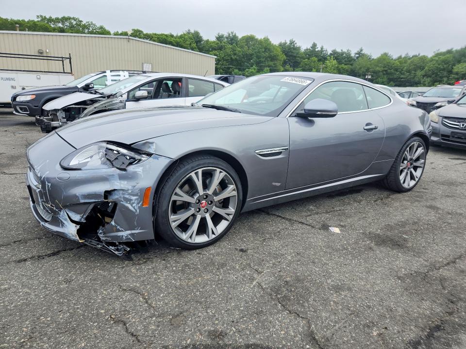 2014 Jaguar VIN SAJWA4FB6ELB54620 COPART salvage auction — FRONT END, Ri - Salvage Certificate Of Title, sold $10,900 on 2026-07-21 (photo 1)
