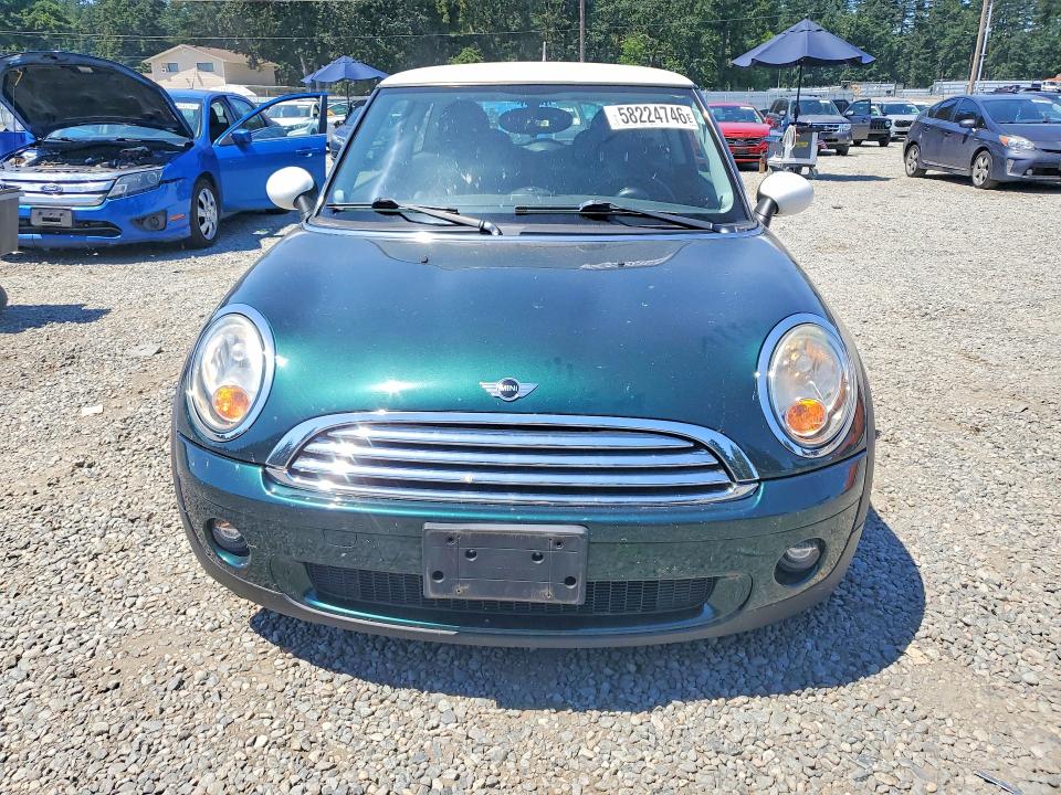 2010 Mini Cooper VIN WMWMF3C50ATZ25237 COPART salvage auction — REAR END, WA - BILL OF SALE, sold $1,000 on 2026-07-31 (photo 5)