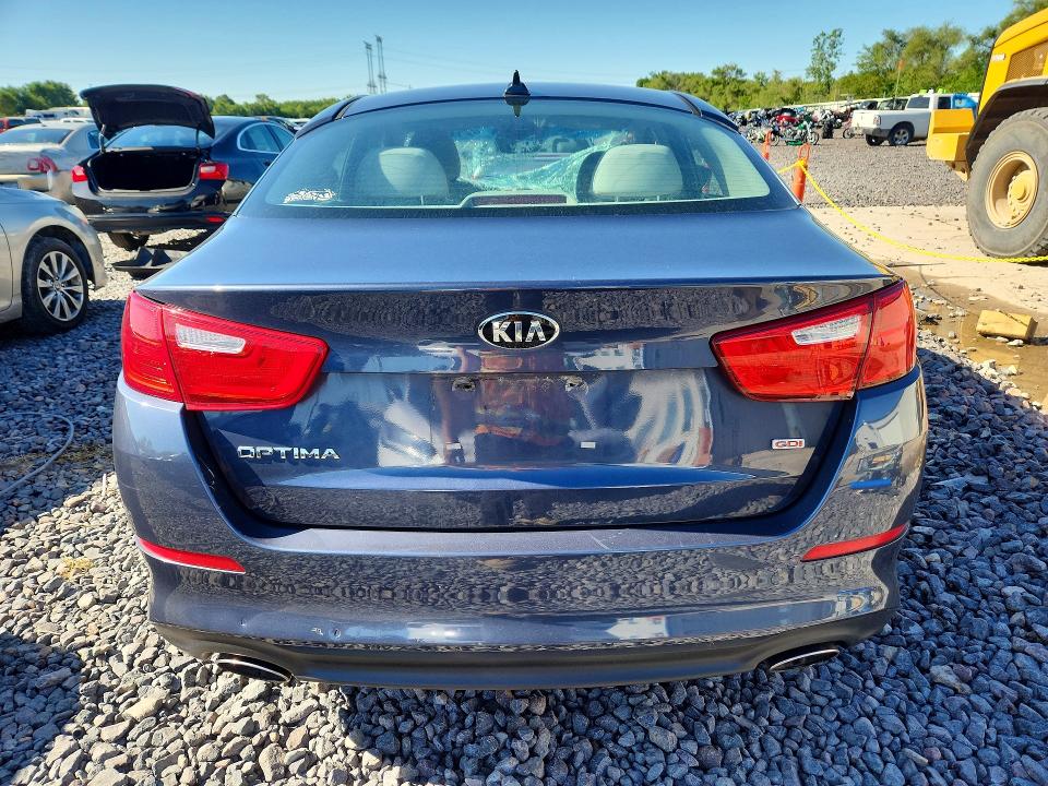 2015 Kia Optima VIN 5XXGM4A72FG475386 COPART salvage auction — HAIL, Il - Salvage Certificate, sold $1,100 on 2026-07-20 (photo 6)