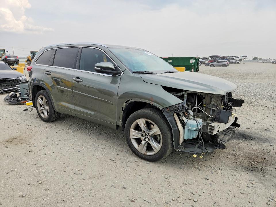 2019 Toyota Highlander VIN 5TDDZRFH6KS918506 COPART salvage auction — FRONT END, Co - Public - Salvage Title, sold $12,600 on 2026-07-09 (photo 4)