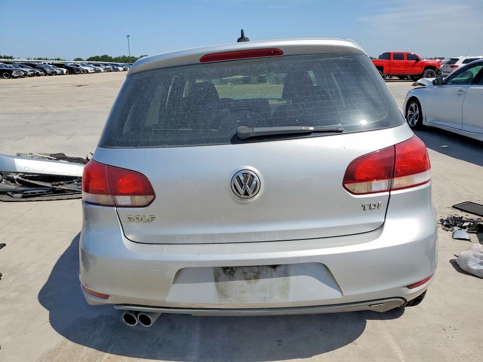 2011 Volkswagen Golf VIN WVWDM7AJ8BW202753 COPART salvage auction — FRONT END, TX - SALVAGE VEHICLE TITLE (P), sold $350 on 2026-07-09 (photo 6)