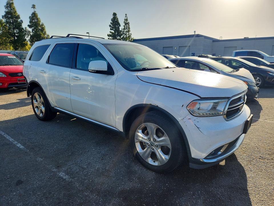 2014 Dodge Durango VIN 1C4RDJDG9EC586843 COPART salvage auction — REAR END, Ca - Salvage Certificate, sold $1,100 on 2026-07-30 (photo 4)