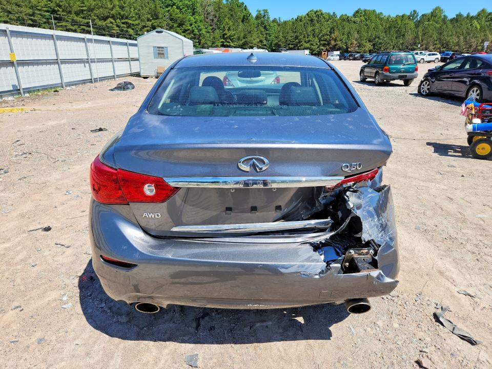 2015 Infiniti VIN JN1BV7ARXFM417758 COPART salvage auction — FRONT END, Va - Cert Of Title - Salvage, sold $1,150 on 2026-07-20 (photo 6)
