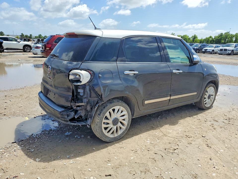 2015 Fiat 500l VIN ZFBCFACH8FZ035119 COPART salvage auction — REAR END, Tx - Certificate Of Title (P), sold $1,100 on 2026-07-17 (photo 3)