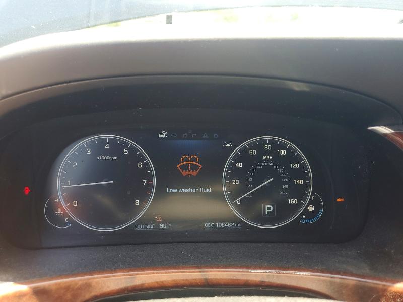 2014 Hyundai Equus VIN KMHGH4JH8EU085071 COPART salvage auction — REAR END, Sc - Cert Of Title-Salvage, sold $1,600 on 2026-07-31 (photo 9)