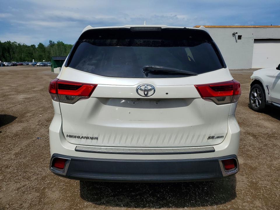 2017 Toyota Highlander VIN 5TDJZRFHXHS443857 COPART salvage auction — FRONT END, On - Permit No Brand - Unfit, sold $12,600 on 2026-07-16 (photo 6)