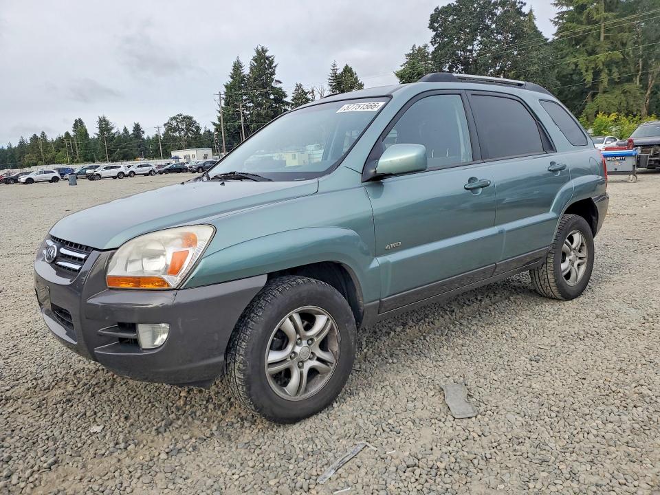 2006 Kia Sportage VIN KNDJE723767249482 COPART salvage auction — MECHANICAL, WA - VEHICLE CERT OF OWNERSHIP-TITL, sold $475 on 2026-07-24 (photo 1)