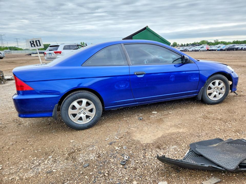 2005 Honda Civic VIN 1HGEM21145L041428 COPART salvage auction — FRONT END, Il - Salvage Certificate, sold $275 on 2026-07-09 (photo 3)
